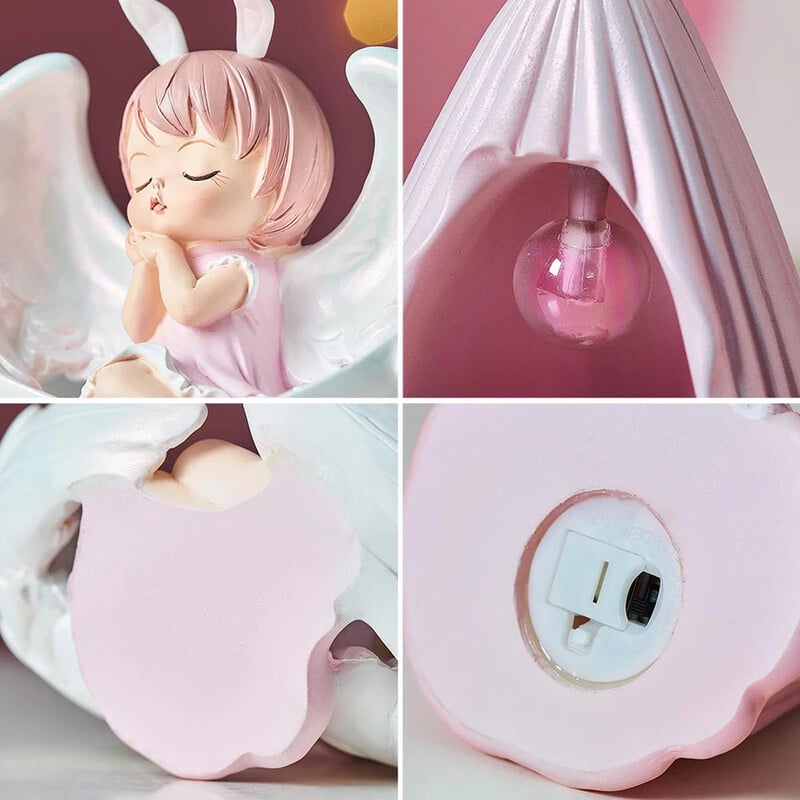 Kawaii Dekorácie do detskej izby Figúrky Interiérová soška anjela Doplnky do detskej izby Dievčenská rozprávková záhradná dekoratívna figúrka Dekorácia