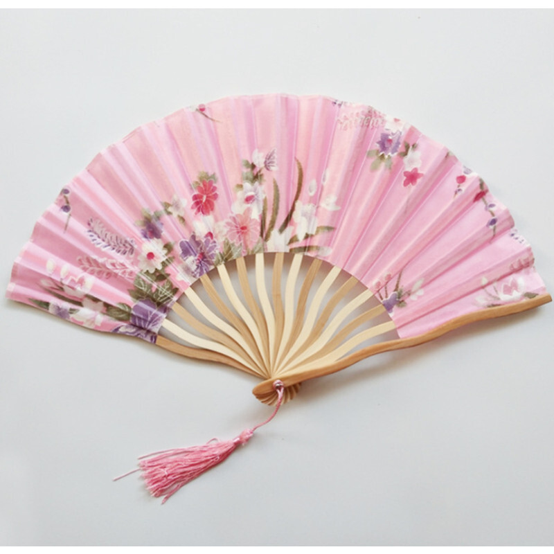 1 vnt Kūrybiškas kiniškas klasikinis gėlių sulankstomas rankų darbo išleistuvių gerbėjas bambuko popierinis vakarėlis Vestuvių gimtadienio dekoras Vintage Bamboo SW