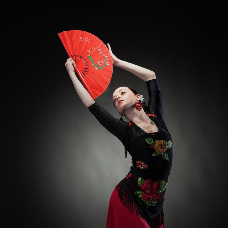Bambusový ventilátor Kung Fu Tai Chi 33 cm, vysoko kvalitný ventilátor pre pravákov, ventilátory bojových umení, produkty Wushu 13-palcové ventilátory bojových umení