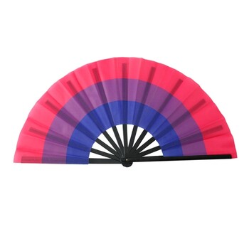 Rainbows Folding Fan Πολύχρωμοι θαυμαστές LGBTs Gay Pride Πάρτι Καλοκαιρινό Cooling Fan Μουσικό Φεστιβάλ Γυναικών Ανδρικά Σκουπ Ελαφρύ