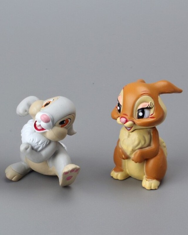 7 ks kreslené hračky Bambi jeleň PVC akčné figúrky králik figúrka veverička model anime bábiky vianočné darčeky pre deti