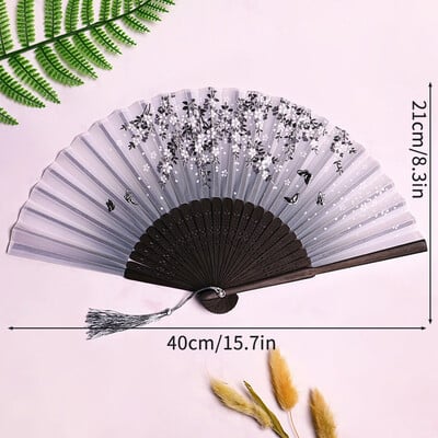 Prenosný bambusový skladací ventilátor, dekoratívne ventilátory, foto rekvizity, svadobné párty, bytové dekorácie, remeslá, darčeky, potreby pre ženy v tanci, 부채