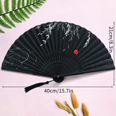 Prenosný bambusový skladací ventilátor, dekoratívne ventilátory, foto rekvizity, svadobné párty, bytové dekorácie, remeslá, darčeky, potreby pre ženy v tanci, 부채