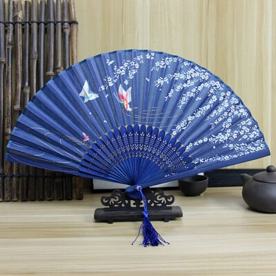 Prenosný bambusový skladací ventilátor, dekoratívne ventilátory, foto rekvizity, svadobné párty, bytové dekorácie, remeslá, darčeky, potreby pre ženy v tanci, 부채