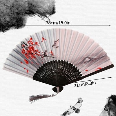 Prenosný bambusový skladací ventilátor, dekoratívne ventilátory, foto rekvizity, svadobné párty, bytové dekorácie, remeslá, darčeky, potreby pre ženy v tanci, 부채