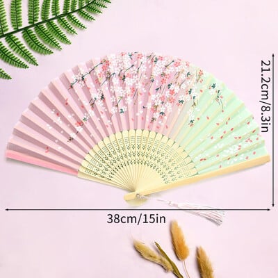 Prenosný bambusový skladací ventilátor, dekoratívne ventilátory, foto rekvizity, svadobné párty, bytové dekorácie, remeslá, darčeky, potreby pre ženy v tanci, 부채