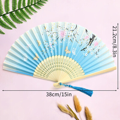 Prenosný bambusový skladací ventilátor, dekoratívne ventilátory, foto rekvizity, svadobné párty, bytové dekorácie, remeslá, darčeky, potreby pre ženy v tanci, 부채