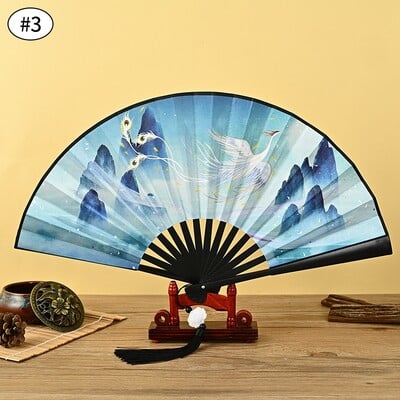 Prenosný bambusový skladací ventilátor, dekoratívne ventilátory, foto rekvizity, svadobné párty, bytové dekorácie, remeslá, darčeky, potreby pre ženy v tanci, 부채