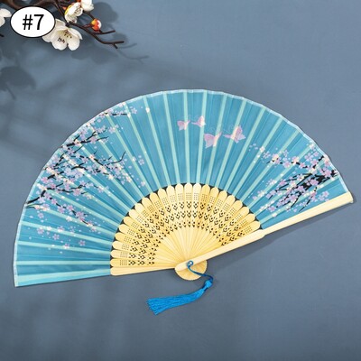 Prenosný bambusový skladací ventilátor, dekoratívne ventilátory, foto rekvizity, svadobné párty, bytové dekorácie, remeslá, darčeky, potreby pre ženy v tanci, 부채