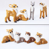 Szimuláció Kisszarvas Karácsonyi Sika Szarvas Díszek Tündérkert Miniatűrök Állatmodell Figura Karácsonyi Újévi Party Gyerekek Ajándékok