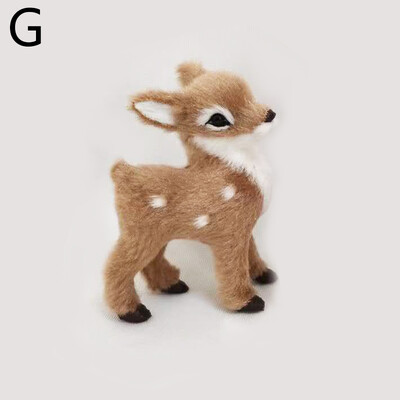 Szimuláció Kisszarvas Karácsonyi Sika Szarvas Díszek Tündérkert Miniatűrök Állatmodell Figura Karácsonyi Újévi Party Gyerekek Ajándékok