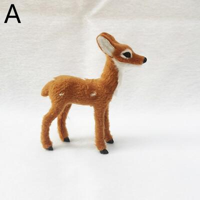 Szimuláció Kisszarvas Karácsonyi Sika Szarvas Díszek Tündérkert Miniatűrök Állatmodell Figura Karácsonyi Újévi Party Gyerekek Ajándékok