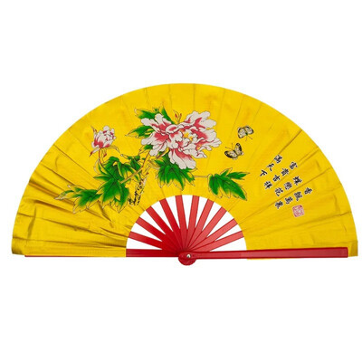 Kung Fu Tai Chi Fan Bamboo 33cm High-grade Right Hand Performance Fan Бойни изкуства Фенове Wushu Продукти 13 инча Бойни изкуства Фенове