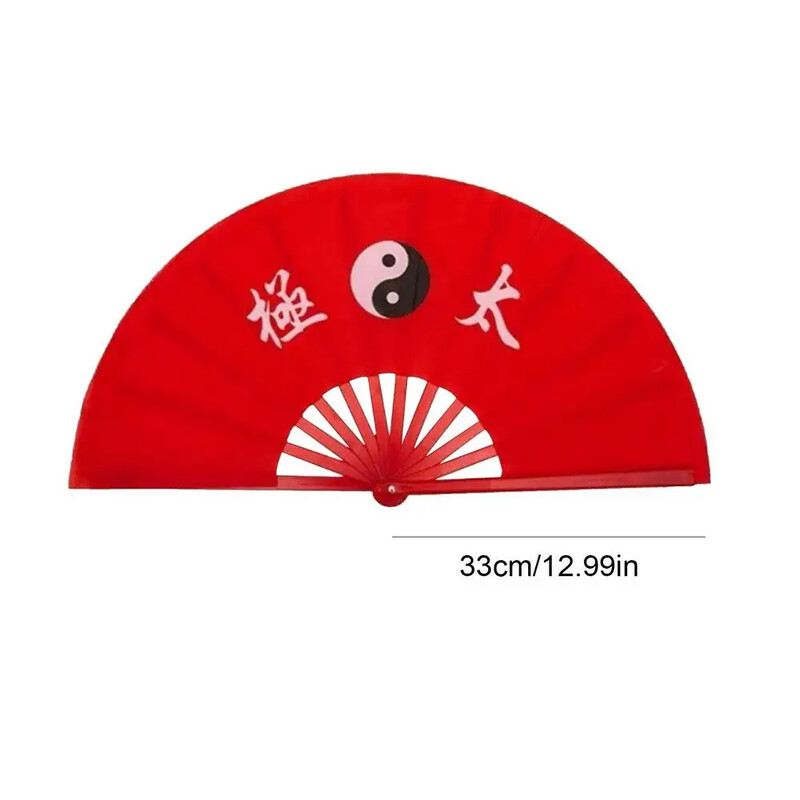 Kung Fu Tai Chi Fan Bamboo 33cm High-grade Right Hand Performance Fan Бойни изкуства Фенове Wushu Продукти 13 инча Бойни изкуства Фенове