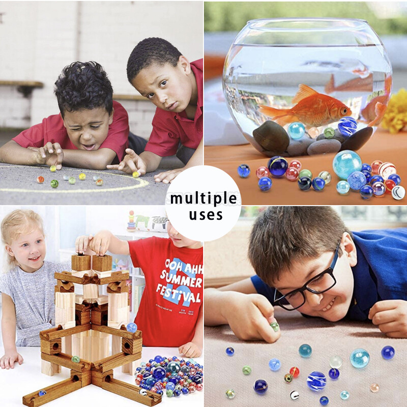 G4 16mm bile de sticlă bile chinezești bile sferă de sticlă pentru copii marmură pentru petrecere umplutură de ciorapi DIY decor acasă