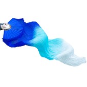 Evantai lungi de dans din mătase, superbi, evantai pliante, perfecti pentru studenții profesori de dans