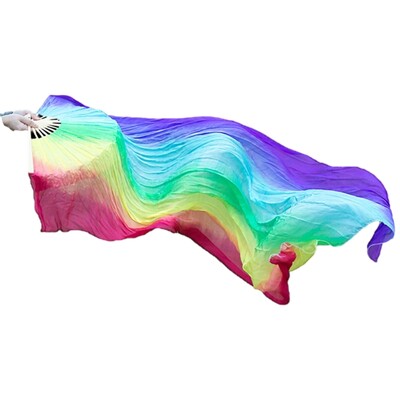 Evantai lungi de dans din mătase, superbi, evantai pliante, perfecti pentru studenții profesori de dans