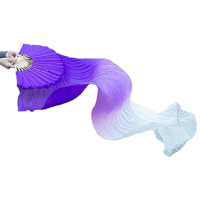 Evantai lungi de dans din mătase, superbi, evantai pliante, perfecti pentru studenții profesori de dans