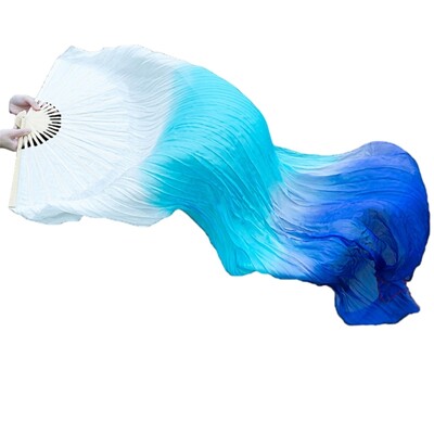 Evantai lungi de dans din mătase, superbi, evantai pliante, perfecti pentru studenții profesori de dans