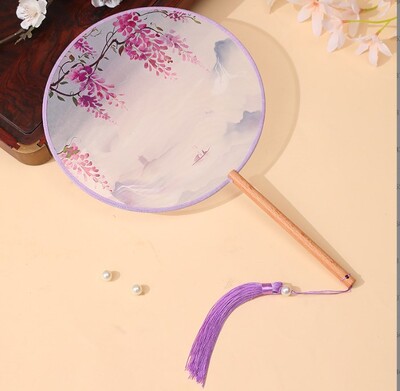 Θαυμαστής της ομάδας αρχαίου στυλ Ημιδιαφανής βεντάλια Παιδικός ανεμιστήρας Χανφού Cheongsam οπαδός χορού Καλοκαιρινό κινέζικο στυλ αρχαίας αυλής ανεμιστήρας