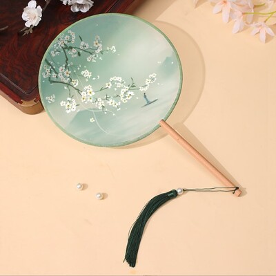 Θαυμαστής της ομάδας αρχαίου στυλ Ημιδιαφανής βεντάλια Παιδικός ανεμιστήρας Χανφού Cheongsam οπαδός χορού Καλοκαιρινό κινέζικο στυλ αρχαίας αυλής ανεμιστήρας