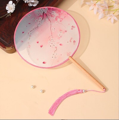 Θαυμαστής της ομάδας αρχαίου στυλ Ημιδιαφανής βεντάλια Παιδικός ανεμιστήρας Χανφού Cheongsam οπαδός χορού Καλοκαιρινό κινέζικο στυλ αρχαίας αυλής ανεμιστήρας