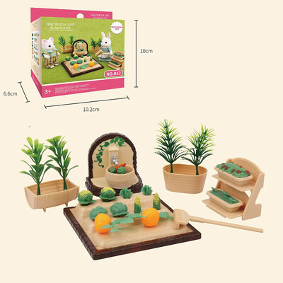 1:12 Mobilier pentru casă de păpuși pentru familie din pădure Casă de păpuși în miniatură Montessori Bucătărie Dormitor Accesorii pentru baie pentru cadouri pentru fete