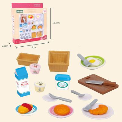 1:12 Mobilier pentru casă de păpuși pentru familie din pădure Casă de păpuși în miniatură Montessori Bucătărie Dormitor Accesorii pentru baie pentru cadouri pentru fete