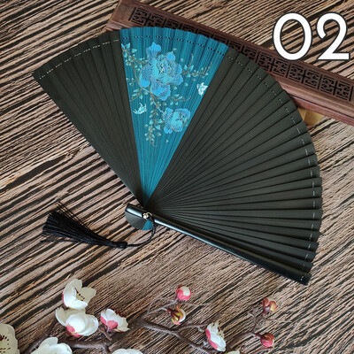 Klasszikus japán stílusú bambuszlegyező Klasszikus üreges női összecsukható kézlegyező Vintage stílusú művészet kézműves ajándék lakberendezési díszek