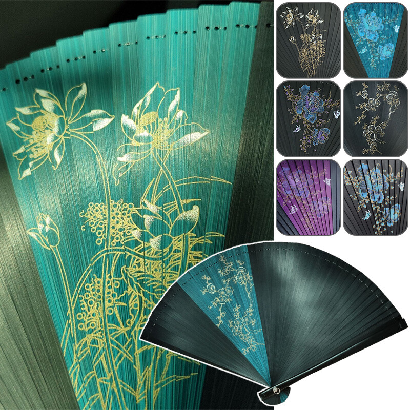 Klasszikus japán stílusú bambuszlegyező Klasszikus üreges női összecsukható kézlegyező Vintage stílusú művészet kézműves ajándék lakberendezési díszek