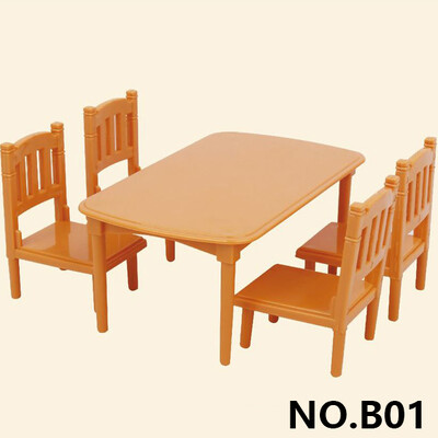 1:12 Mobilier de vilă pentru familie de animale din pădure, jucărie pentru păpuși, mini set de dormitor pentru familie de pădure, casă de păpuși în miniatura, mobilă pentru copii