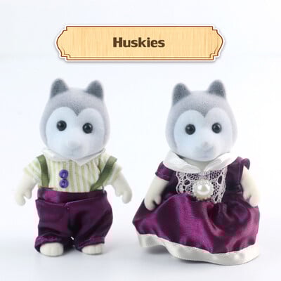 1:12 Mobilier de vilă pentru familie de animale din pădure, jucărie pentru păpuși, mini set de dormitor pentru familie de pădure, casă de păpuși în miniatura, mobilă pentru copii