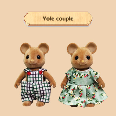 1:12 Mobilier de vilă pentru familie de animale din pădure, jucărie pentru păpuși, mini set de dormitor pentru familie de pădure, casă de păpuși în miniatura, mobilă pentru copii