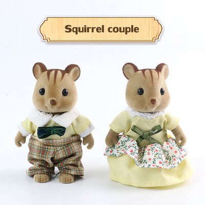 1:12 Mobilier de vilă pentru familie de animale din pădure, jucărie pentru păpuși, mini set de dormitor pentru familie de pădure, casă de păpuși în miniatura, mobilă pentru copii