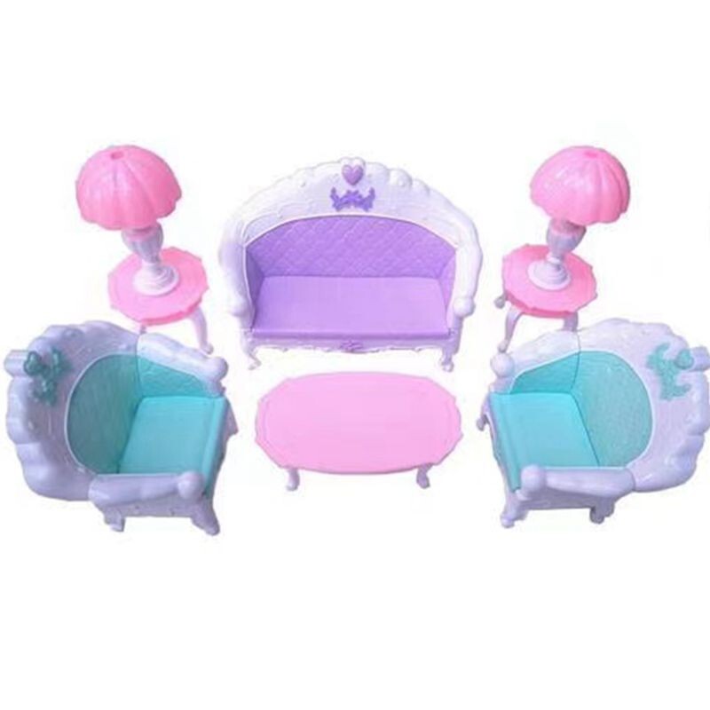 Nábytok do bábik, obývačka, TV, kreslo, pohovka, skrinka do domáceho kina, príslušenstvo, detské hračky, hračka na miniatúrne hračky v štýle 1/12 pre Barbie