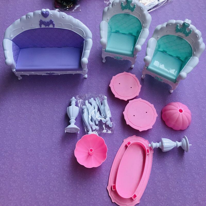 Nábytok do bábik, obývačka, TV, kreslo, pohovka, skrinka do domáceho kina, príslušenstvo, detské hračky, hračka na miniatúrne hračky v štýle 1/12 pre Barbie