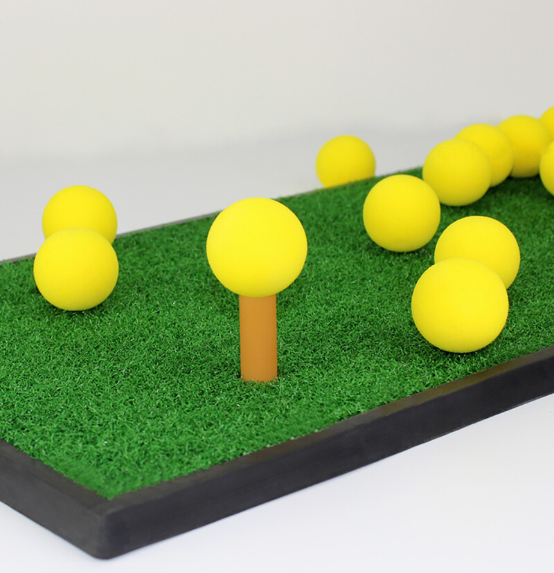 1 ks 8 farieb s priemerom 65 mm/75 mm farebná EVA penová mäkká špongiová loptička pre domácich majstrov, ručne vyrobená golfová hračka pre domáce zvieratá