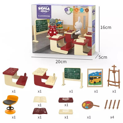 1:12 Kućica za lutke Koala Minijaturna simulacija Pribor za scenu u učionici Alat za crtanje Minijaturni namještaj Dječji rođendanski poklon Igračke