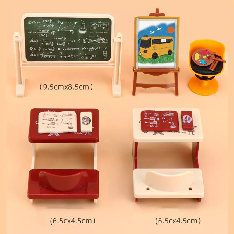 1:12 Kućica za lutke Koala Minijaturna simulacija Pribor za scenu u učionici Alat za crtanje Minijaturni namještaj Dječji rođendanski poklon Igračke