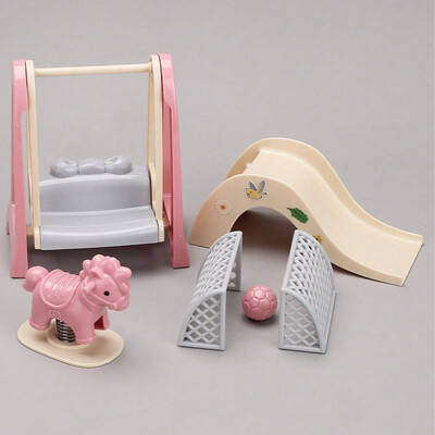 1:12 Miniatiūriniai baldai Miško šeimos modeliavimo scenos modelių rinkinys Įvairių scenų derinių rinkinys Lėlių namelio žaislas mergaitėms Dovanos Žaislai