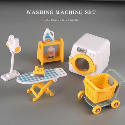 1:12 Miniatiūriniai baldai Miško šeimos modeliavimo scenos modelių rinkinys Įvairių scenų derinių rinkinys Lėlių namelio žaislas mergaitėms Dovanos Žaislai