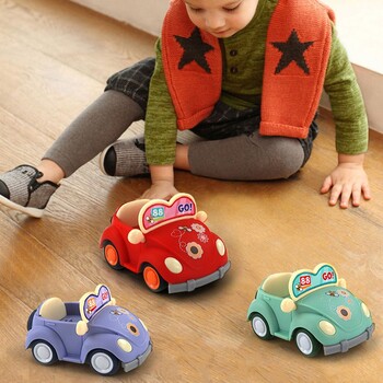 Mini Forest Family Purple Q Pull Back Cabrio Cartoon Μινιατούρα Έπιπλα Κουκλόσπιτο Σετ Μοντέλο Παιδικό Παιχνίδι Δώρα για κορίτσια