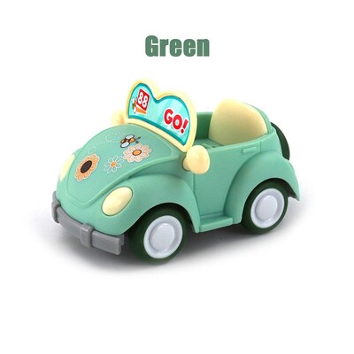 Mini Forest Family Lila Q visszahúzható kabrió rajzfilm miniatűr bútor babaház modell szett Gyermek játék lány ajándékok