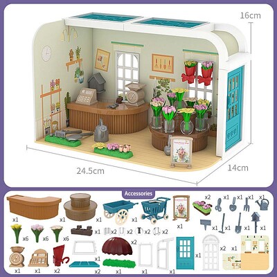 Miniatúrny nábytok pre bábiky, doplnky 1/12, mikro model pre supermarket, spálňa, lesná rodina, kuchynské hračky, darček pre dievčatko.