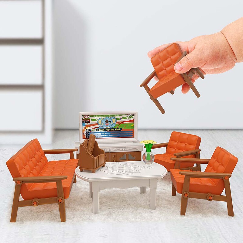 Miniatúrny nábytok pre bábiky, doplnky 1/12, mikro model pre supermarket, spálňa, lesná rodina, kuchynské hračky, darček pre dievčatko.