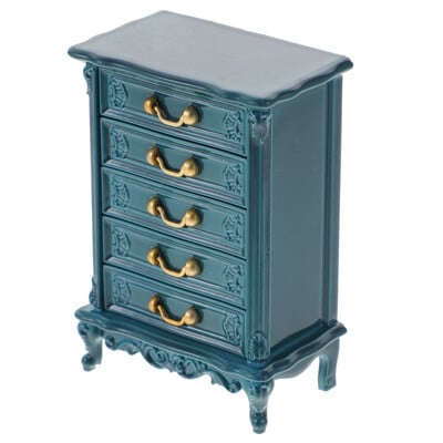 Mini komoda s ladicama Namještaj za kućicu za lutke 1 Komoda u mjerilu 12 Dječja minijatura Polica za knjige za dodatke Igračke Dekoracija sobe