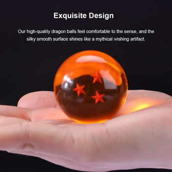 Διάφανο Σετ Star Dragon Balls Novelty Παιδικό παιχνίδι Μπάλες μεσαίου μεγέθους - 7 τμχ με κουτί δώρου