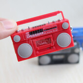 Miniatúrny domček pre bábiky v mierke 1/6, magnetofón, mini rádio, hračka, BJD domček pre bábiky, nábytok, doplnky, hračka