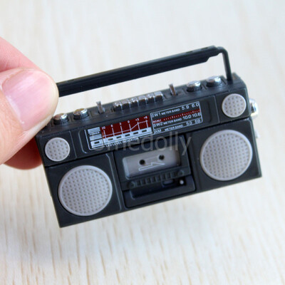 Miniatúrny domček pre bábiky v mierke 1/6, magnetofón, mini rádio, hračka, BJD domček pre bábiky, nábytok, doplnky, hračka
