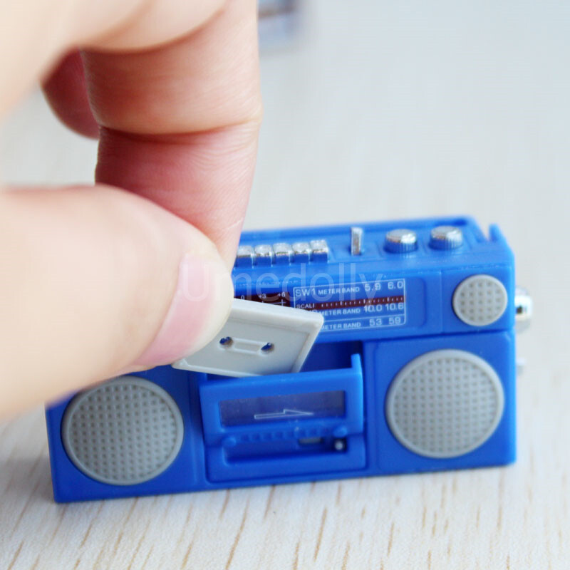 Miniatúrny domček pre bábiky v mierke 1/6, magnetofón, mini rádio, hračka, BJD domček pre bábiky, nábytok, doplnky, hračka